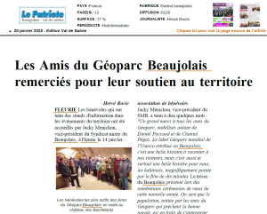 Article Le Patriote Beaujolais- Val de Saône
