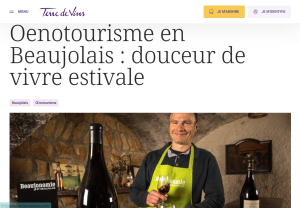 Article Terre de Vins - Oenotourisme Beaujolais 2023